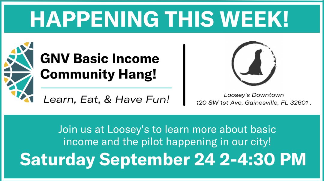 CarrieAnne808's tweet photo. #TeamUBI #yanggang

Come out this Saturday as we raise awareness around #basicincome in different communities around the world! I'm in #Gainesville #Florida
If you're nearby come say hi! 😁 👍
 https://t.co/pRIKyvBuNW

@connectgainesvi @mycbs4 @IncomeOrlando https://t.co/tEDYSam9QH