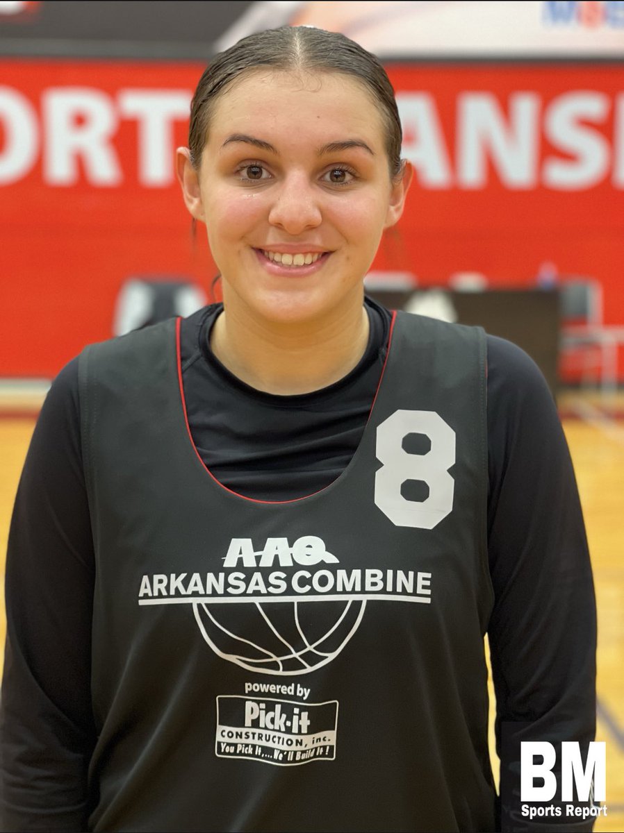 BM Sports Report Notes 📝 Event : AAO Arkansas Combine 2024 Dessie McCarty - Mt. Vernon Enola - she rebounds aggressively, and isn’t afraid of contact. Dessie has good footwork inside the paint which allows her to score over defenders also shoots the ball well . @ARBBCombine