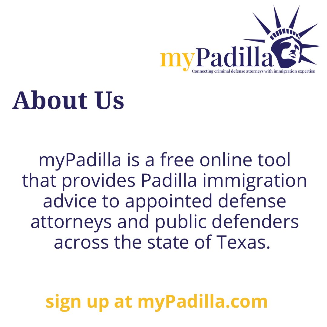 myPadilladotcom's tweet photo. Have you signed up yet?
#immigration #immigrationlaw #immigrationattorney #immigrationservices #criminaldefenseattorney #criminaldefenselawyers #criminaljustice #indigentdefense #legalservices #myPadilla #criminallaw #crimmigration #crimmigrationlaw #texasattorney https://t.co/jl31BNktrc