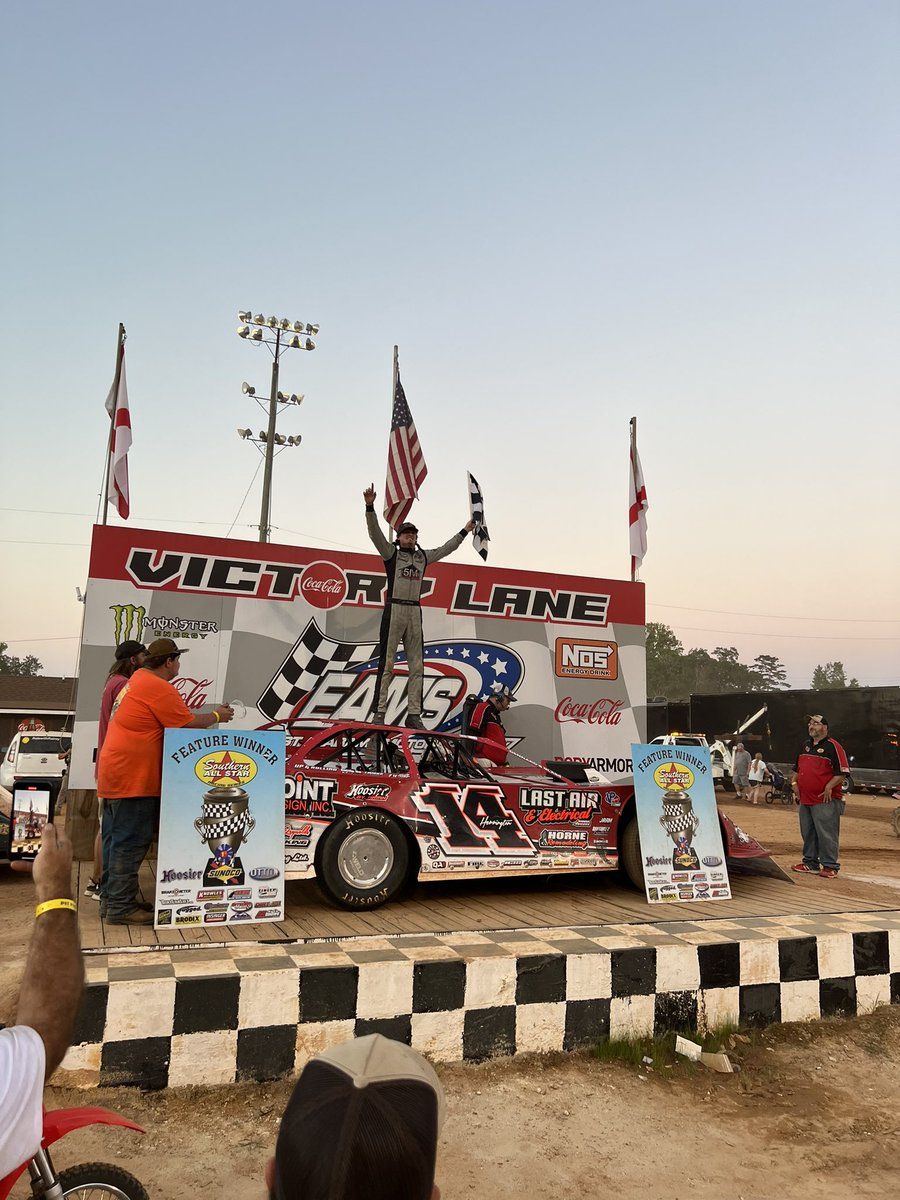 Southern All Star Dirt Racing Series (@sasdirt) on Twitter photo Congratulations to <a href="/WilHerrington14/">Wil Herrington</a>! He takes tonightโs feature at East Alabama Motor Speedway! ๐ Congratulations to <a href="/WilHerrington14/">Wil Herrington</a>! He takes tonightโs feature at East Alabama Motor Speedway! ๐
