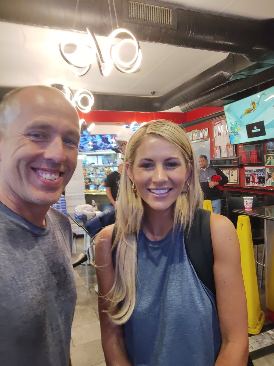RadishDijital's tweet photo. While attending the @metabilia_io event at LaNova, this @JoshAllenQB #NFT holder was able to meet @LauraRutledge.  (An amazingly friendly and humble reporter!  Also an incredibly diligent worker who was typing away on her laptop preparing for tomorrow's @BuffaloBill thrashing) https://t.co/u3bhxS0Gzj