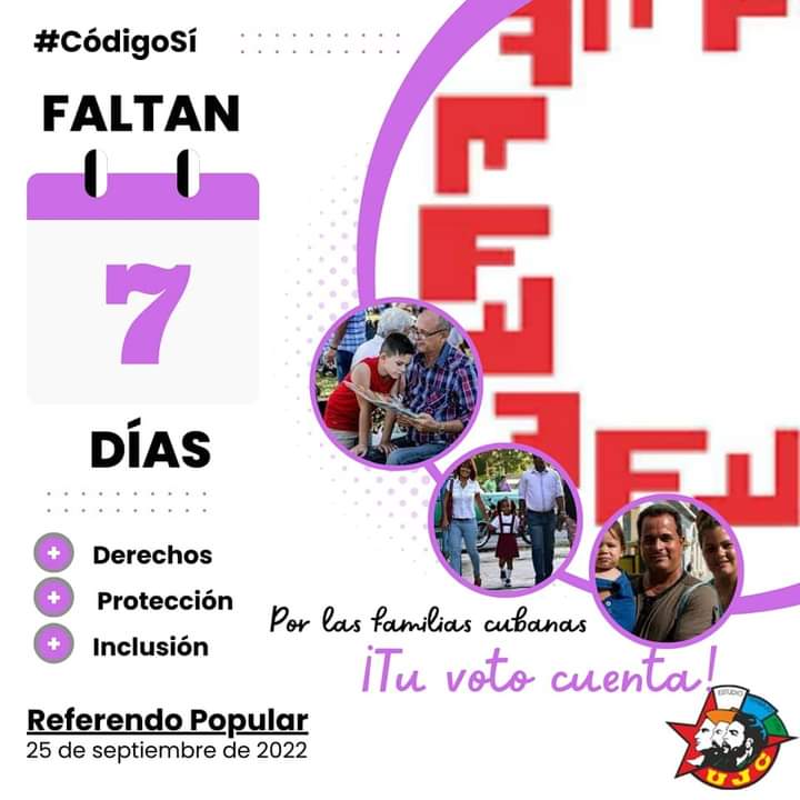 CapoNapoles's tweet image. Conteo regresivo. Solo 7 días para decir #CodigoSi de las familias CUBANAS. @DiazCanelB @DrRobertoMOjeda