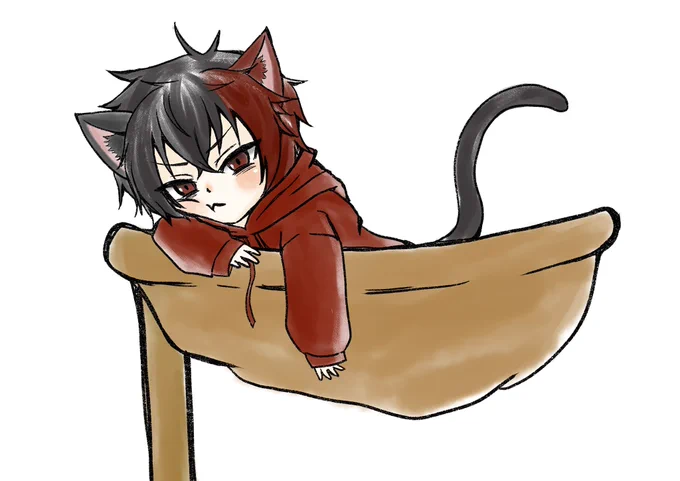 # お互いの絵をお互いの絵柄でリメイクし合いませんか蒼ちゃんの可愛いねこ肥前くんを描かせてもらいましたーっ!!楽しかったありがとーっ  