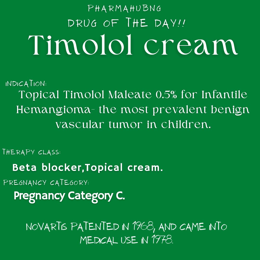 pharmahub_NG's tweet photo. #DRUGS
#timolol #cream https://t.co/bsgLsgYG3y
