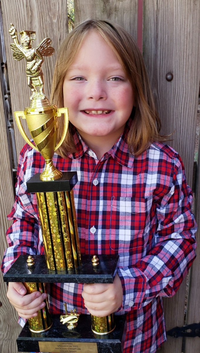 WishWin10's tweet image. Congratulations to Logan Bailey, from Houston, TX, WishWin’s 2022 Junior Spellathon National Champion.👏👏

#wishwin #WishWin #Scripps #spellingbee #spellathon #mathathon #online #contests #championship #vocabathon #champion #contest #competition #learn #student #excel
