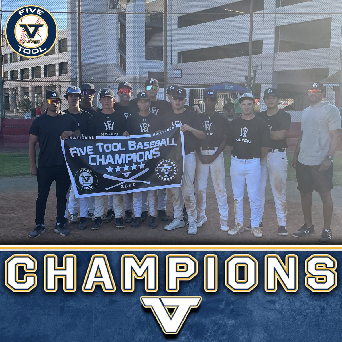 🏆CHAMPIONS🏆 

Congrats to <a href="/WowFactorWest/">Wow Factor West</a> on winning the 17U/18U Division of the <a href="/FiveTool/">Five Tool Baseball</a> California SoCal Fall Championships Qualifier!

#WatchEm