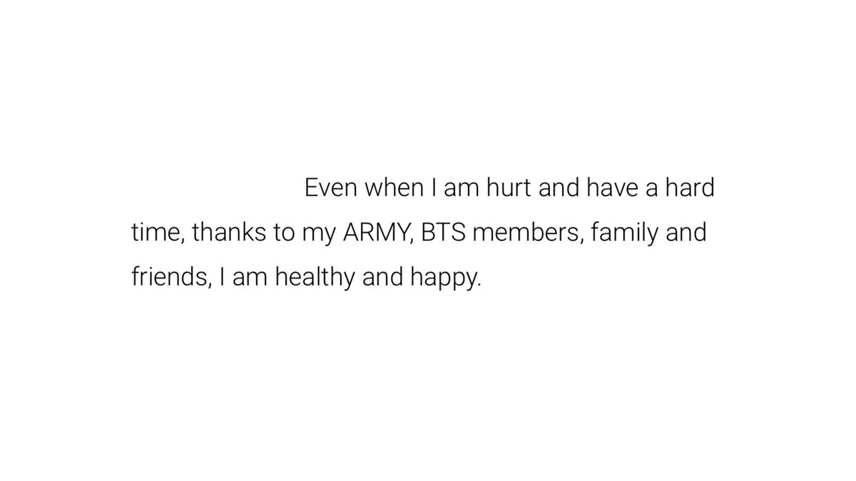 kkukstudio's tweet photo. “even when i’m hurt and have a hard time, thanks to my ARMY, BTS members, family and friends, I am healthy and happy.” - kim taehyung https://t.co/oXtQWINKVE