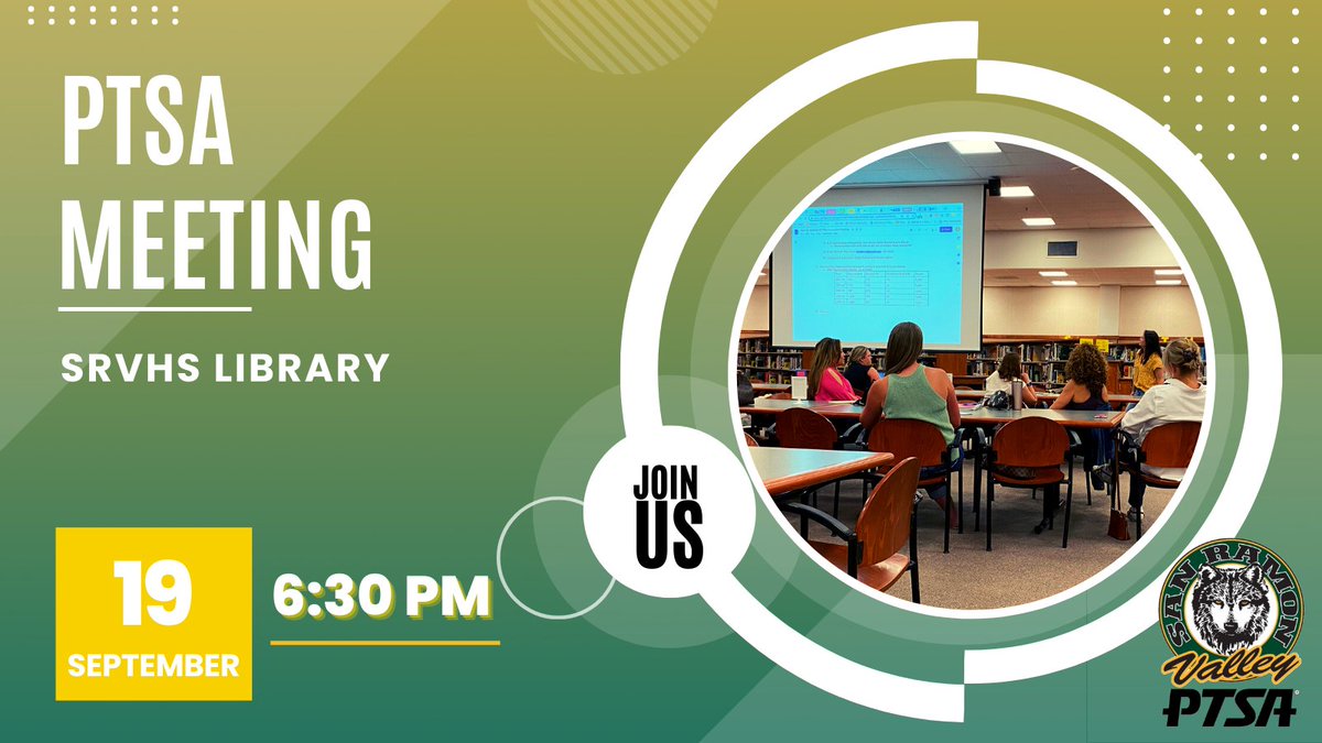 Join us Monday at 6:30 PM in the library. We will be having a special guest, Nemesio Ordonez, the SRVHS College and Career Center Counselor. Nemesio will educate parents on the District College Fair approaching on October 26 and more!