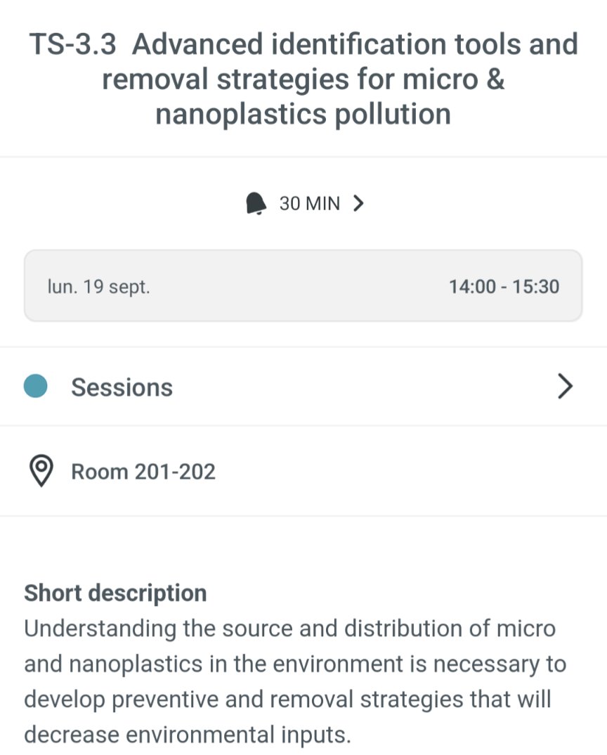 Ludovic Hermabessiere (@hermabessierel) on Twitter photo Today with <a href="/KeenanMunno/">Keenan Munno</a> and <a href="/cedillo_iveth/">Dr Erika Cedillo-González</a>, we're chairing a session about identification tools and removal strategies for MP and NP at #7IMDC. Excited to see everyone works! Today with <a href="/KeenanMunno/">Keenan Munno</a> and <a href="/cedillo_iveth/">Dr Erika Cedillo-González</a>, we're chairing a session about identification tools and removal strategies for MP and NP at #7IMDC. Excited to see everyone works!