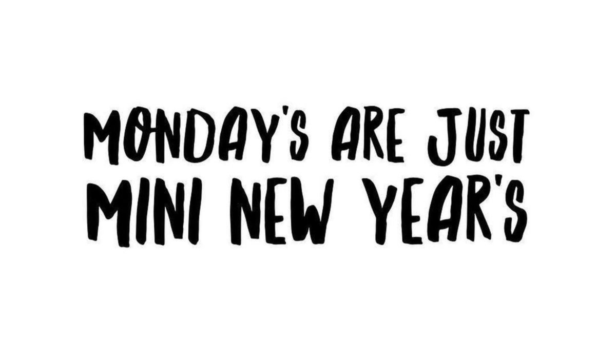 Every Monday is a chance to start anew. It’s a new week with a clean slate. You don’t have to wait until January 1 to start again. Hope you’ve had a wonderful weekend and are ready for a great week with your students! #edchat