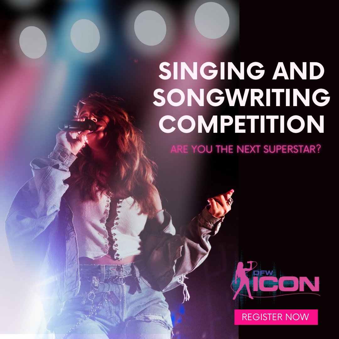DFW_Icon's tweet image. Now Accepting Submissions for DFW Icon! Submissions must be received by October 10th. Click here for more information dfwicon.com #DFWMusic #DFWSingingCompetition #DFWLiveMusic