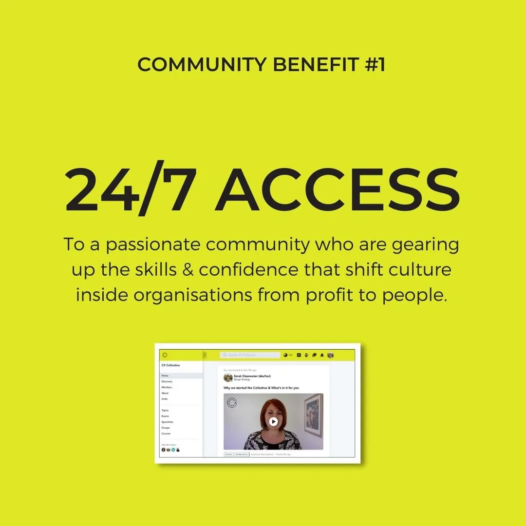 What do you get when you join a community of designers who shift culture inside organistaions? Over the next fortnight, we'll share our top 6 community benefits here. 🌟 Community Benefit #1 - 24/7 access to a passionate community making this change 🌟 buff.ly/3P9hkzo