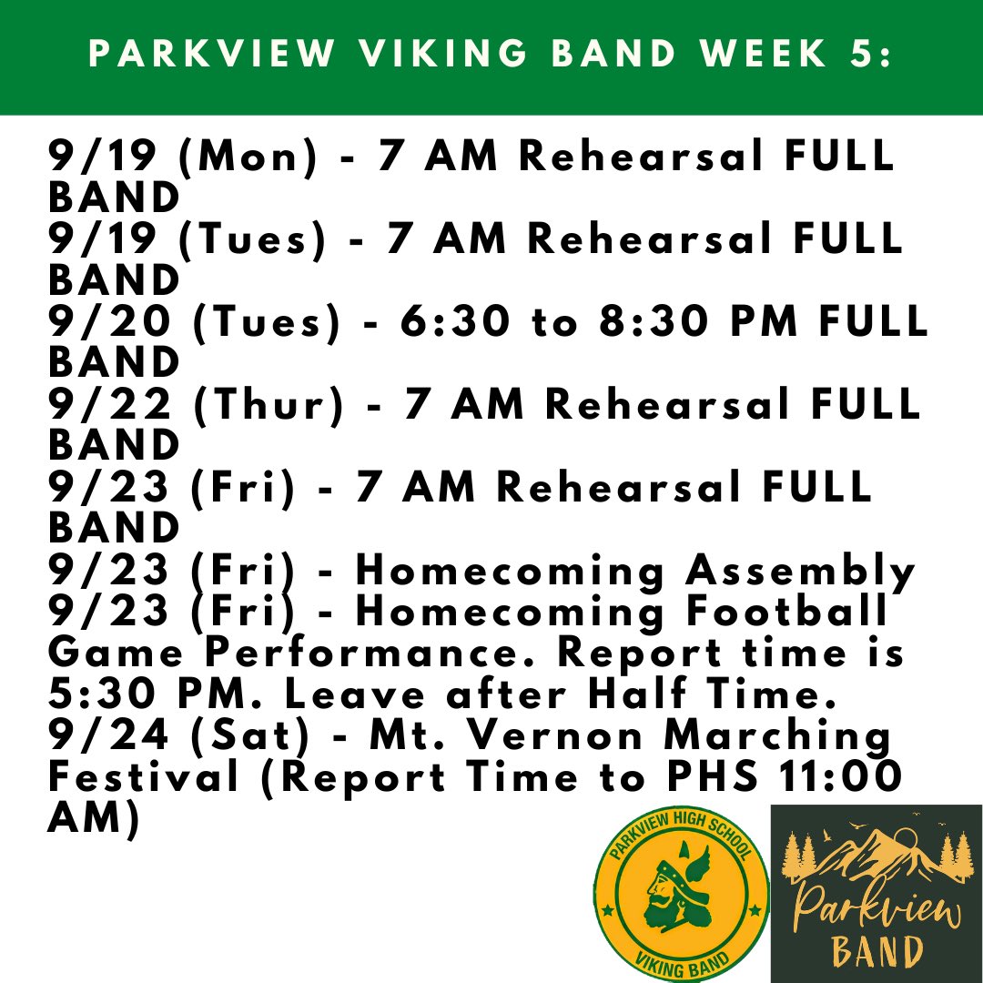 Parkview Viking Band (@phsband) on Twitter photo 