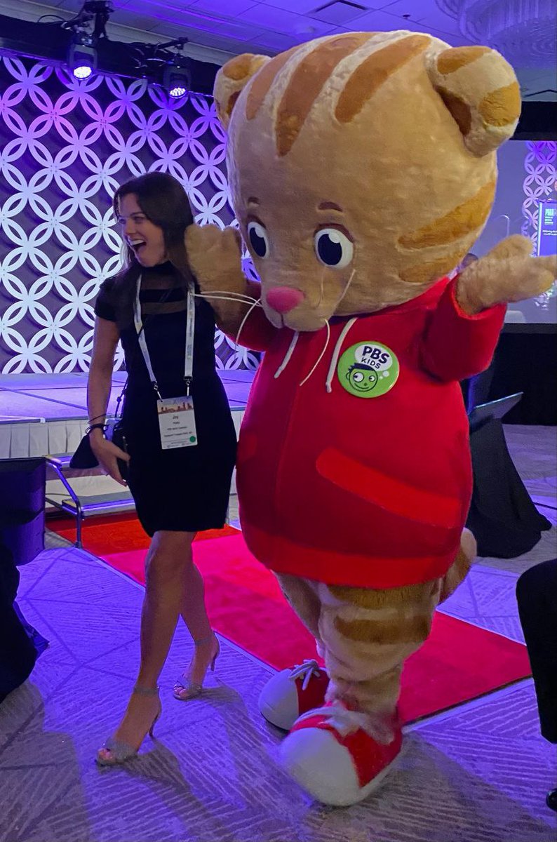 FredRogersPro's tweet photo. Daniel Tiger kicks off the PMA54 Public Media Awards!

#PMA54 #PublicMediaEducates 
@NETA_Tweets https://t.co/n22aKGdWn9