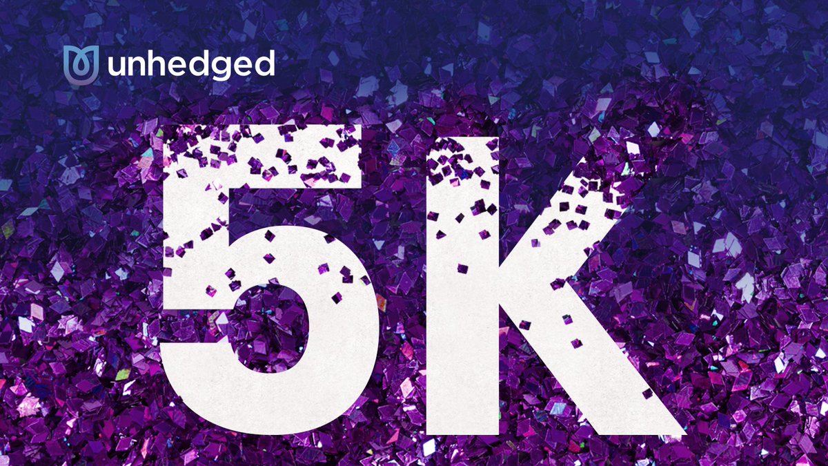 5,000 active users in 6 months! We are beyond excited by this growth! After all, our aim is to create equal wealth opportunities for everyone, so first we need to reach you all. 🚀 To all of our customers, thank you for choosing to invest with Unhedged. 💜