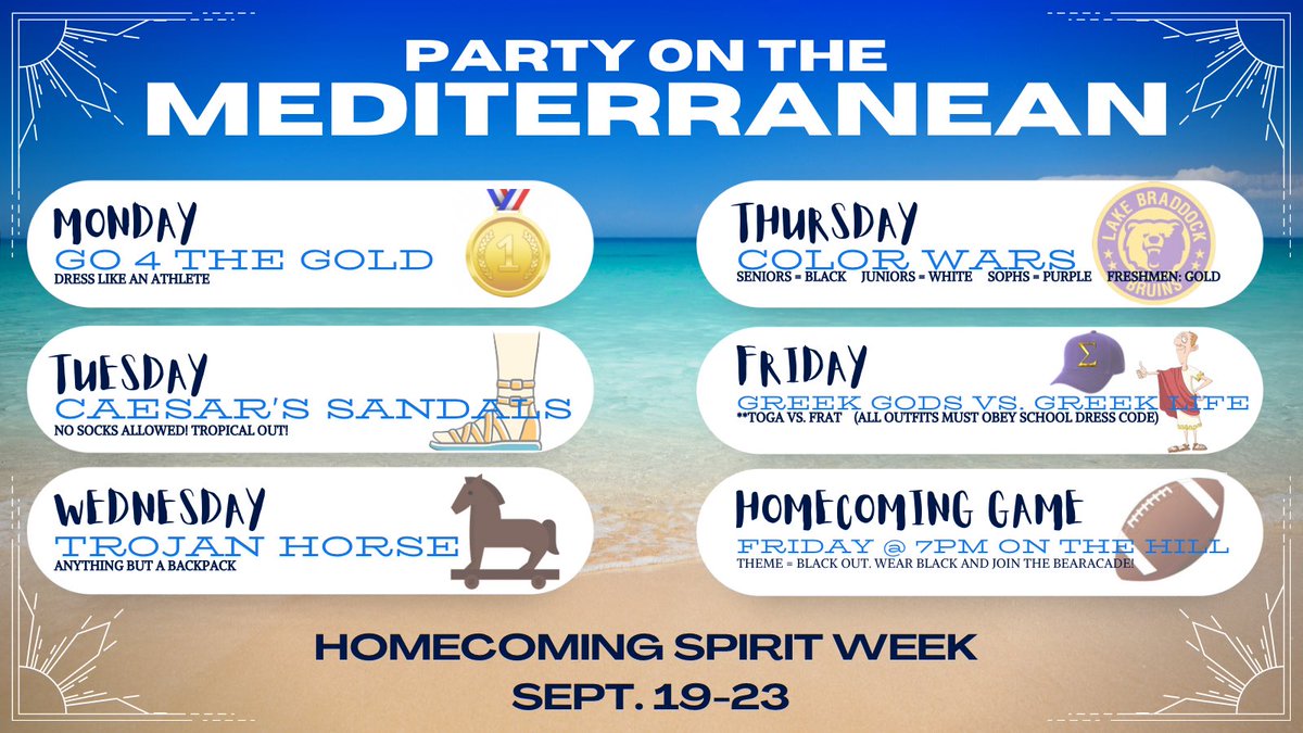 ⚠️ HOCO WEEK IS HERE ⚠️
#BruinNation #BuiltByBraddock