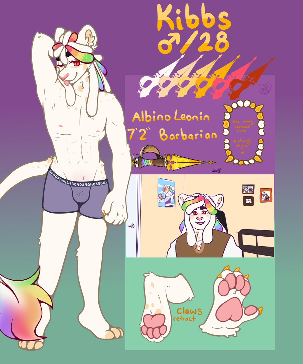 SpookierNights's tweet photo. @TakimiNada Helloo!! Here are my donations :]
With the Leonin his red sheet is outdated but I added an extra piece to show his new hair! https://t.co/wpBXuLZb7W