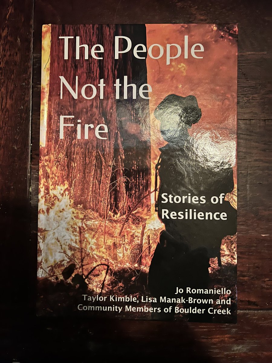 Quinn_Nature's tweet photo. I just received my hardcover book βThe People Not the Fireβ and am really looking forward to reading this during our first fall rain! Thank you for sharing your stories with the world and preserving our community. #CaWx #CZULightningComplex #BoulderCreek https://t.co/CwqABCqbZm