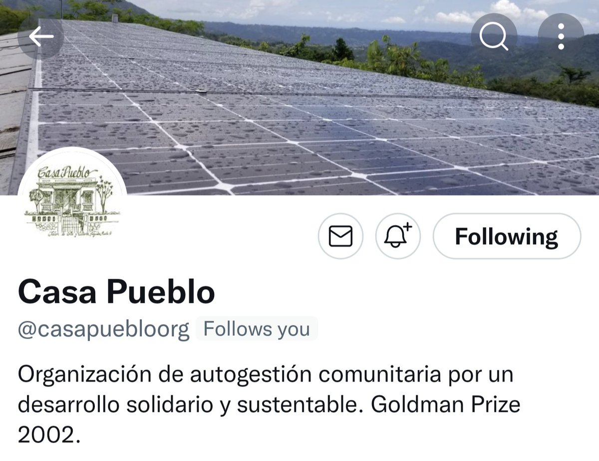 Sasha Costanza-Chock (@schock) on Twitter photo .<a href="/casapuebloorg/">Casa Pueblo</a> is a community led self managed organization working for a sustainable solidarity economy. They have been helping people install solar power for years and will provide important services to many in the days, weeks, and months to come. Donate to them! #Fiona .<a href="/casapuebloorg/">Casa Pueblo</a> is a community led self managed organization working for a sustainable solidarity economy. They have been helping people install solar power for years and will provide important services to many in the days, weeks, and months to come. Donate to them! #Fiona
