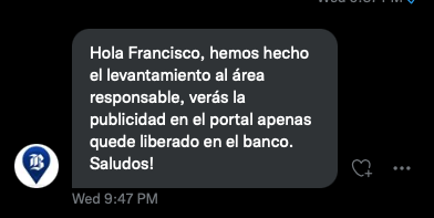 Im_Fran_'s tweet photo. @MakoruAlexander @AyudaBancoChile Ya vendrá pronto https://t.co/Jd2h8RYLG9