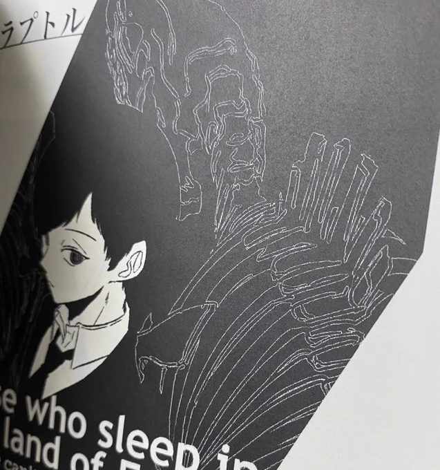 副読本は、箔押しとイラスト本では表紙の紙の都合上見えづらかった線がくっきりはっきりなところと、すっげ〜細かい部分もきれいに印刷してもらっているところがすごいです。 