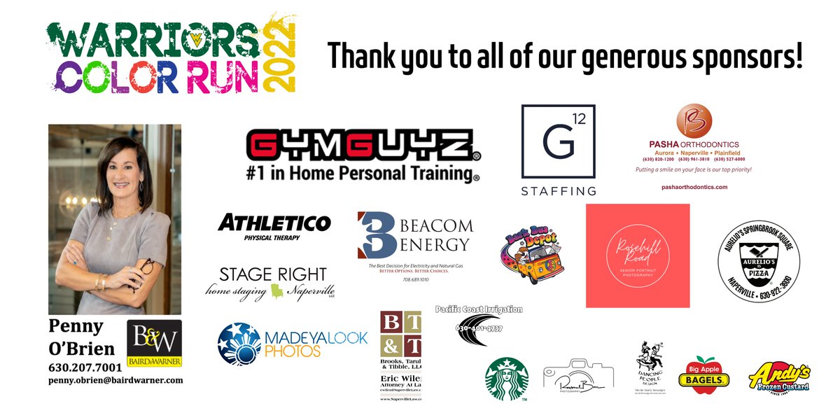 RunWarriors's tweet photo. Looking forward to Saturday, 9/25! Thank you to our sponsors who support WVHS PTA and Boosters for our color run! https://t.co/P0Sua0UmSd