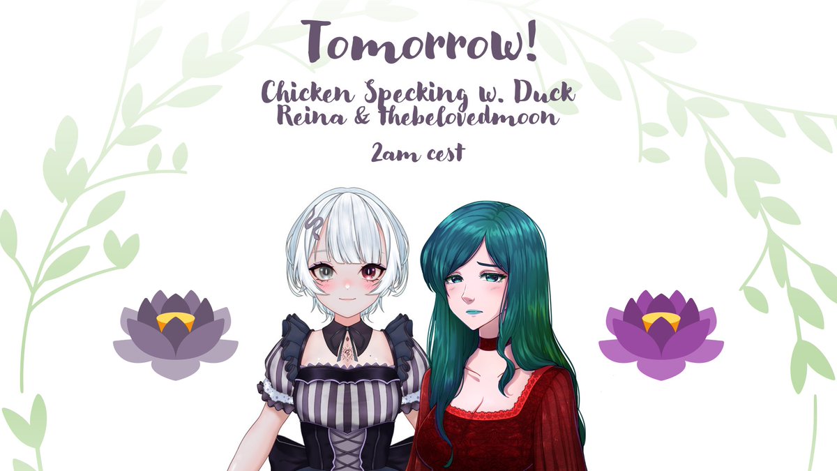 thebelovedmoon's tweet photo. I'm excited for tomorrow!!
get to know me better through the perspectives of others!! I'll be in a talk with mama Reina (@CanUplayWme) on the next episode of ใChicken Specking w. Duckใ, happening at 2am cest!!๐๐ชท๐ธ
#VTuber #VTuberUprising #VCarePackge https://t.co/ChWPjRGbRj