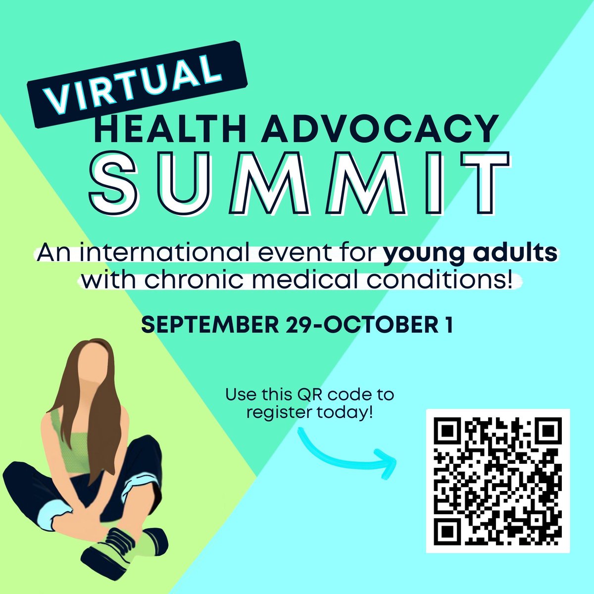 genpatient's tweet photo. Register today for our Virtual Health Advocacy Summit, happening September 29th through October 1st!! This is a free, international event for young adults with chronic and rare conditions 🎉🎉

https://t.co/5HpEM2xueS https://t.co/IJsbQvK55K