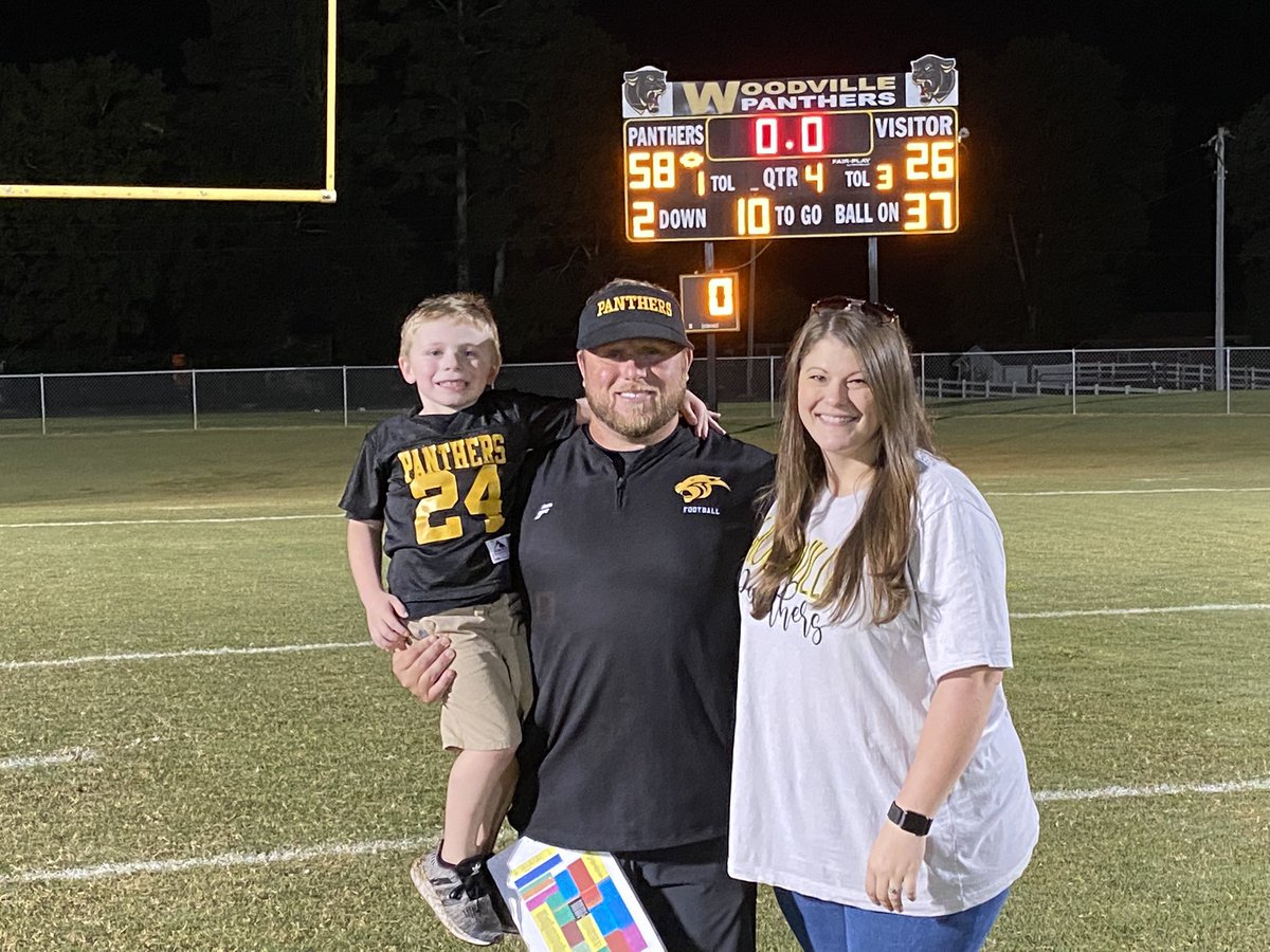Congratulations to <a href="/MattSanders07/">Matt Sanders</a> on his first varsity head coaching win. Congratulations to our team on their first win of the season. Here’s to many more. It’s a great day to be a Woodville panther.