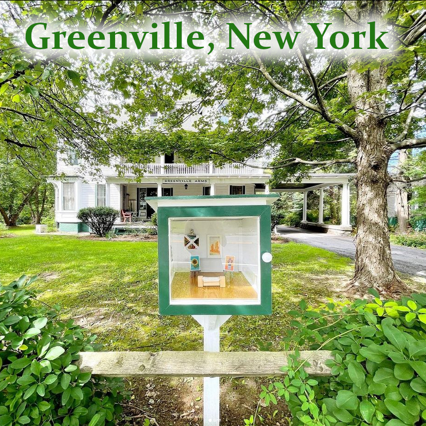 map_flags's tweet photo. This Free Little Art Gallery in GREENVILLE NY is operated by Hudson River Valley Art Workshops, and stands before a stately inn. If you're nearby, get down there and get your art on. #mapofflags #freelittleartgallery https://t.co/NO4J9rrKad https://t.co/yKIxwyQ9iA