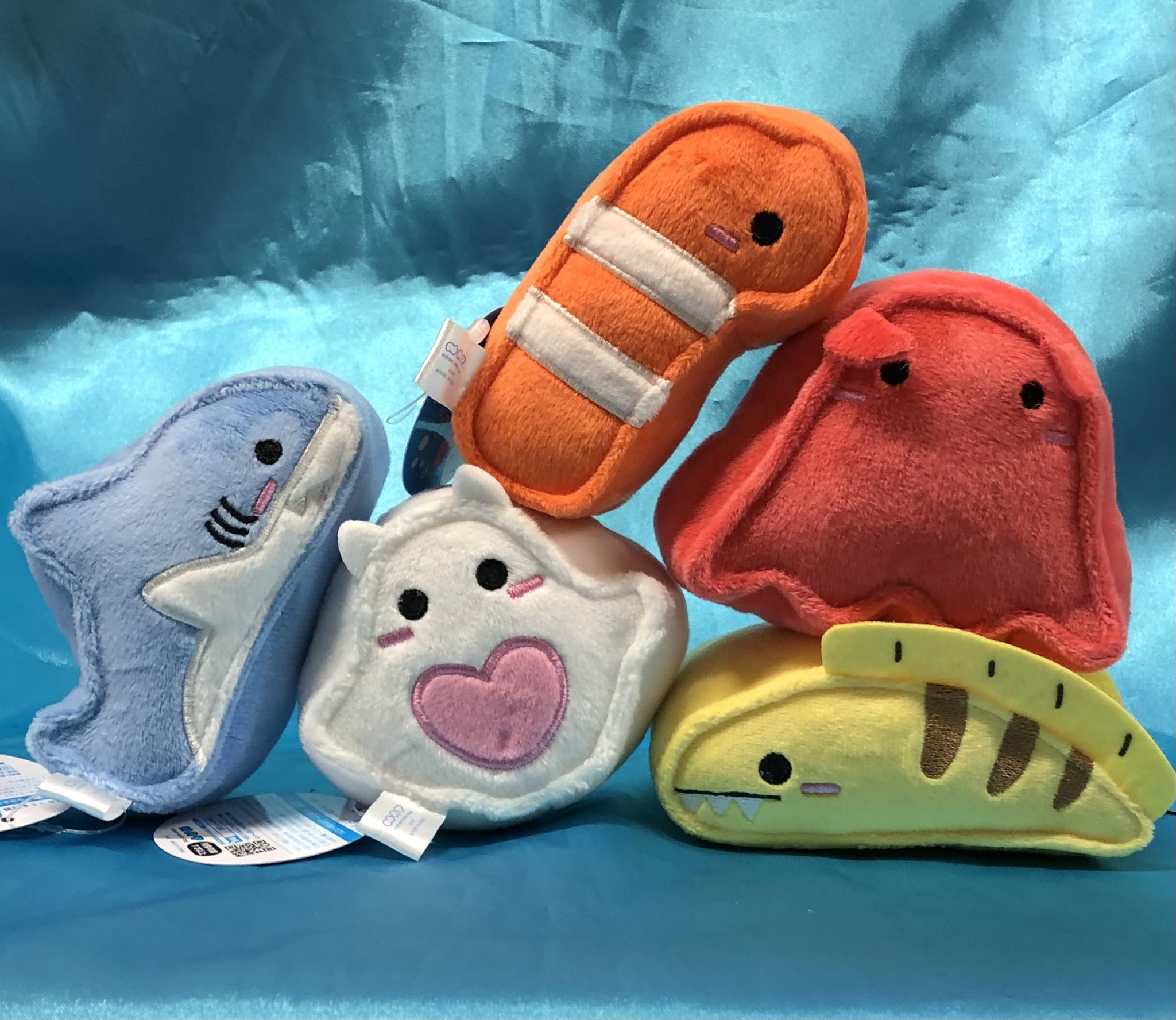 水族館のぬいぐるみ 楽天市場】もちもち水族館 マスコット ぬいぐるみ ストラップ 8