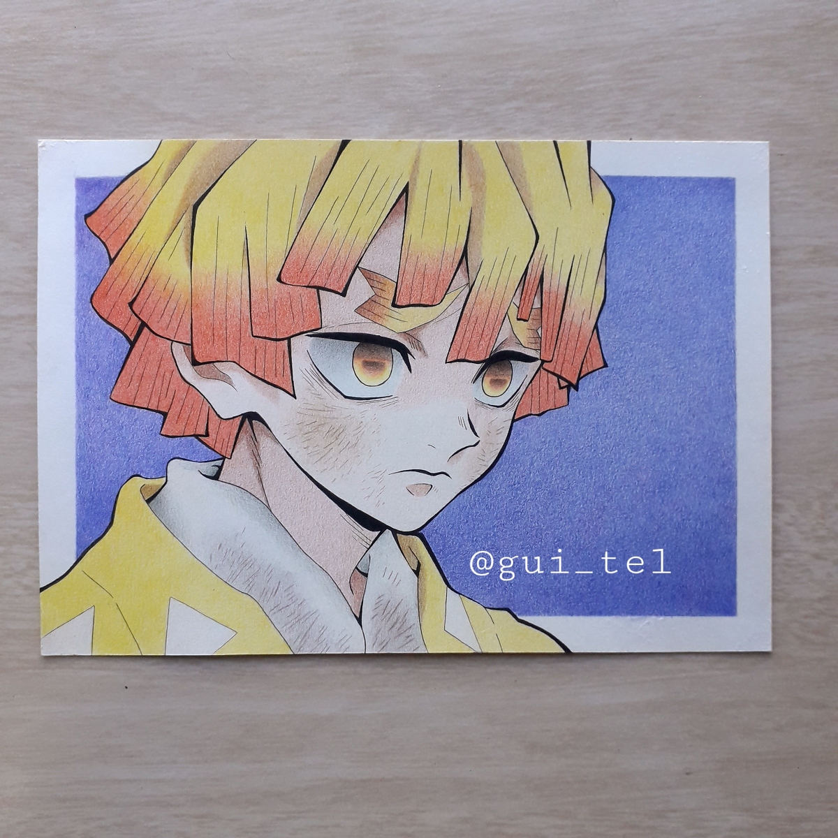 gui_tell's tweet photo. Zenitsu #アナログ #鉛筆画 #色鉛筆 #anime #mayarasensei #kimetsunoyaiba #鬼滅の刃 https://t.co/T08wLHO23M https://t.co/cZan41jbxw