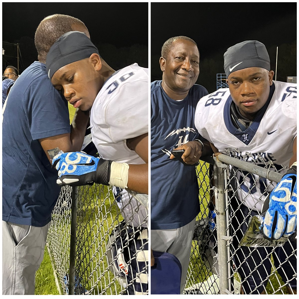 Alexander Banks <a href="/sknabfr/">Alexander Banks</a> #58 Hillside is nasty on the field I’m told; but after every game he leaves it on the field!  He’s a daddy’s dude! My husband is so proud!!