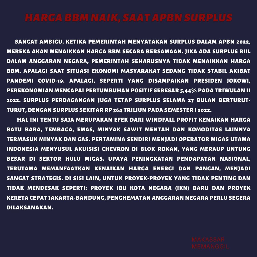 MksMemanggil's tweet photo. #makassarmemanggil
#rakyatsengsarah
#menolakkenaikanbbm https://t.co/61Ka3uzs0Q