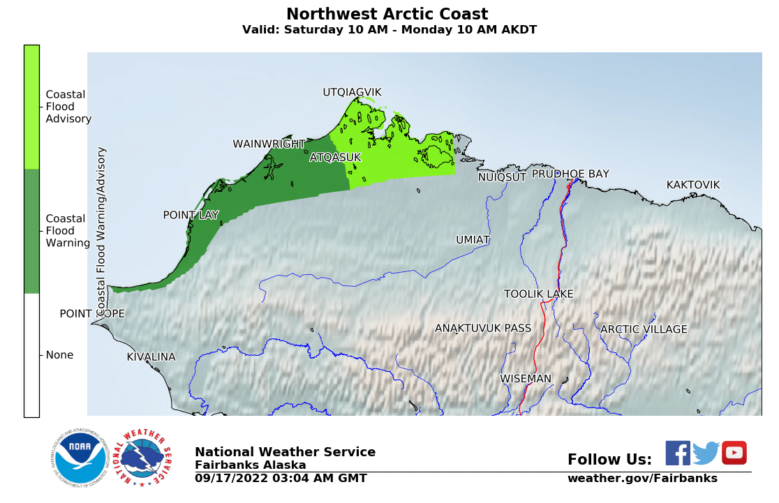 NWS Fairbanks on Twitter "We have a Coastal Flood Warning for Atqasuk