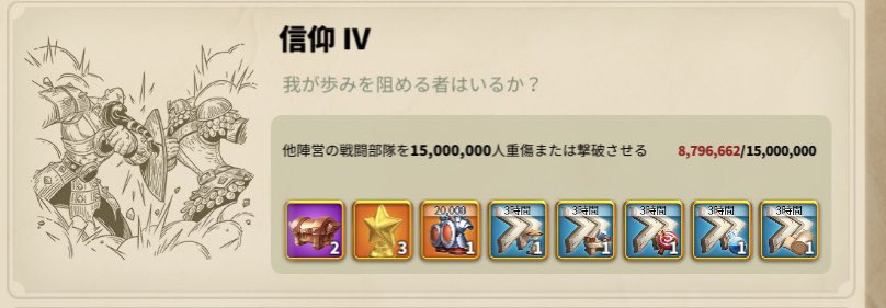 pyuidolpine's tweet photo. 全然撃破ポイント伸びんかった🤔
ただ思ってた以上に野戦はできたかな！1.2億ぐらい。

敵が来ないなら、敵が来るように動く！そしたら資源トータル30億以上飛びました☺️
これはココニングさんの戦い方らしい。採取頑張ります。 https://t.co/ktrHvRzON6