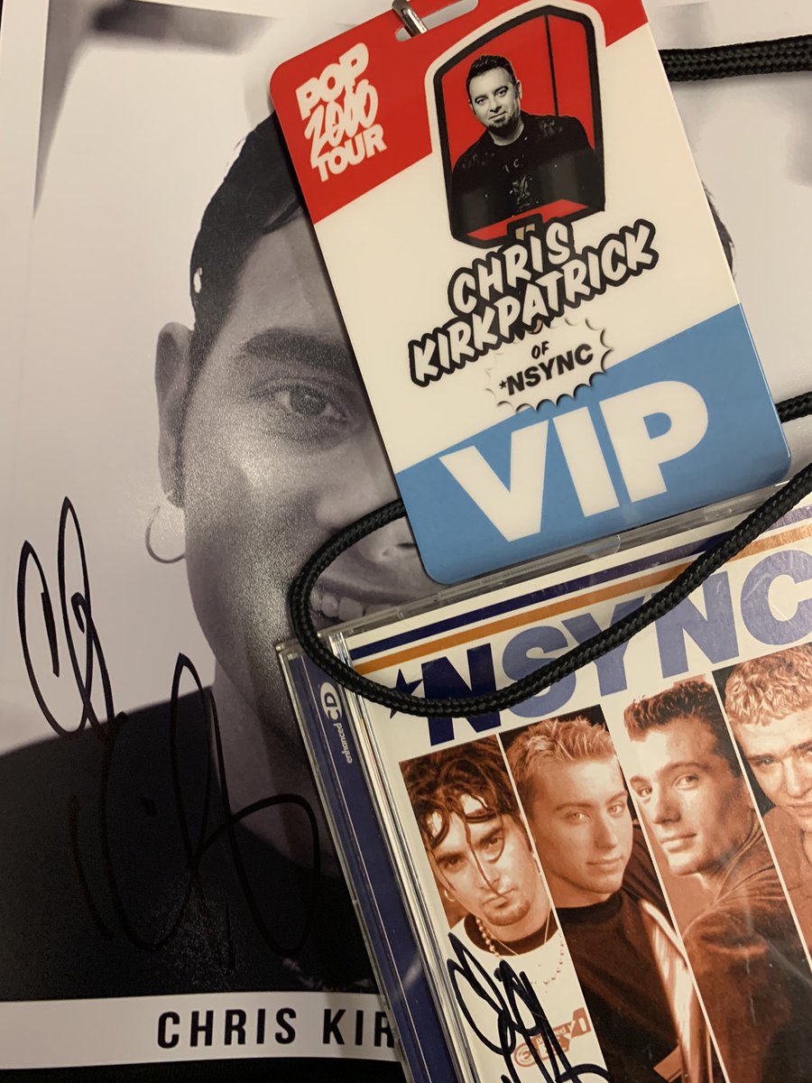 CHRIS!! Thank you so much for an amazing night in CT and for signing my album!!! I was so nervous on the inside meeting you so sorry for stuttering and rambling a bit haha. You are the sweetest <a href="/IamCKirkpatrick/">Chris Kirkpatrick</a> 😊 I am glad you remember the choreo from This I Promise You 😭