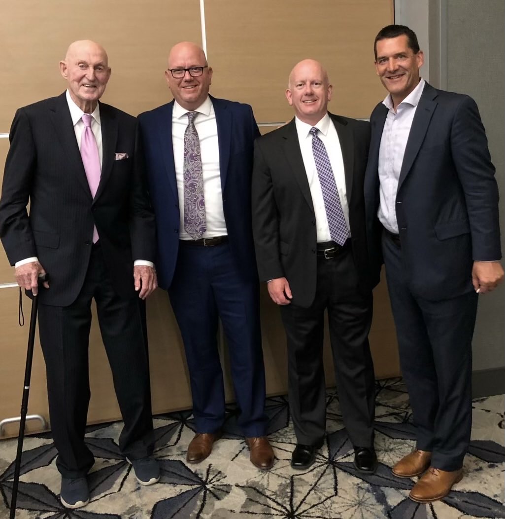 Great evening honoring the 1964 UNI hoops team that my dad played on. Thanks to ⁦@CoachJake_UNI⁩ and Coach Norm Stewart for making it a special evening. My dad would have loved it! ⁦<a href="/JayJustmann/">Jay Justmann</a>⁩