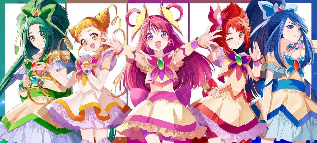 プリキュア「1 2 3 4 プリキュア5! 」|ゆうたろうのイラスト