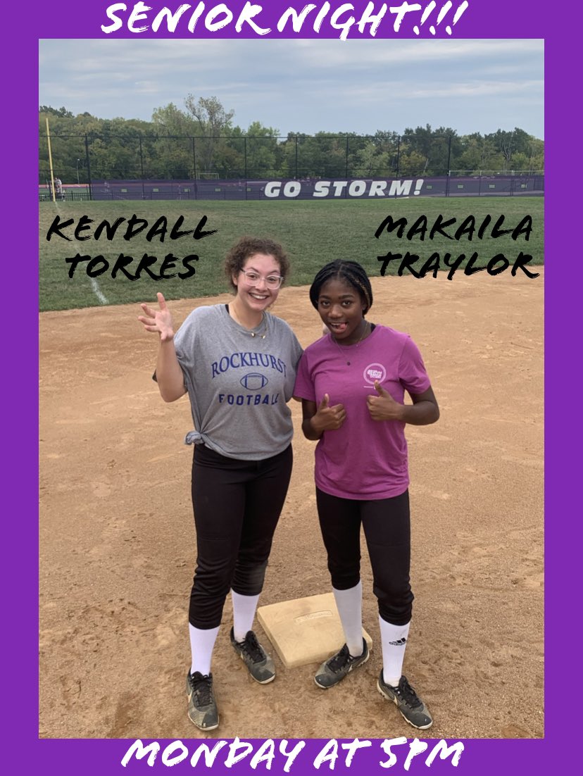 ndsionsoftball's tweet photo. Come out and help us celebrate our two seniors! The Storm take on William Chrisman Monday - first pitch at 5pm. Go Kendall!! Go Makaila!! https://t.co/YMdWO5I0kX