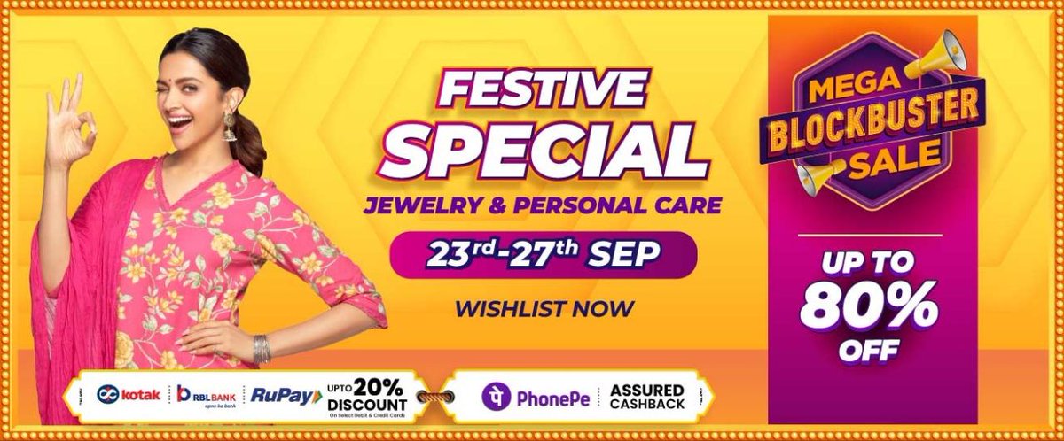 TeamDeepikaMY_'s tweet photo. Deepika Padukone for Meesho #MegaBlockbusterSale https://t.co/AL4JeAGQze