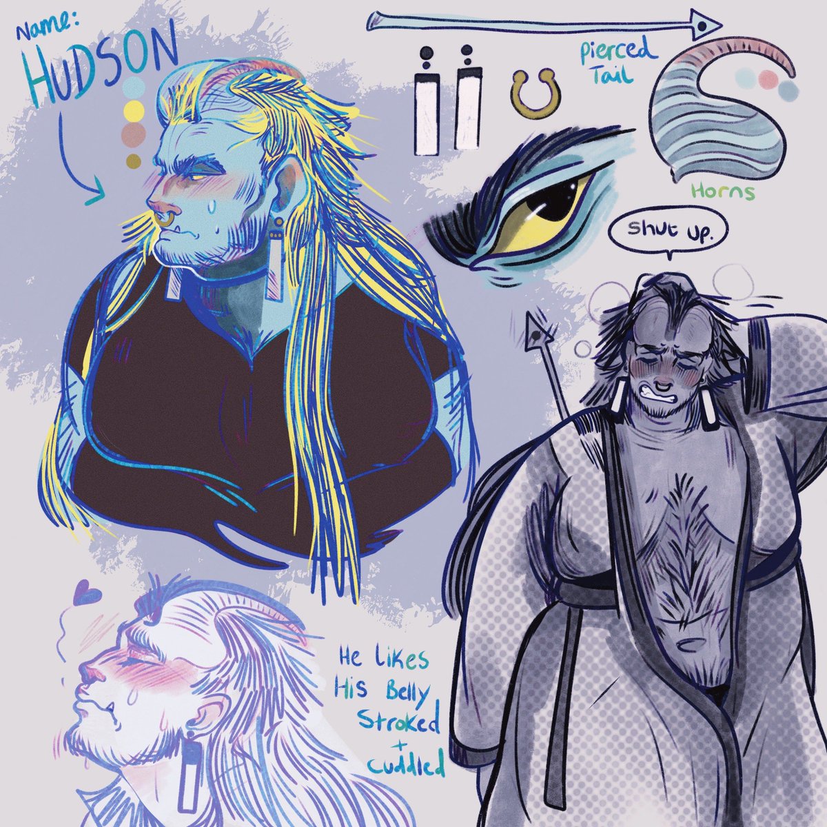 MinionScribble's tweet photo. He has a name now: meet Hudson the demon who likes belly rubs 👏💖 https://t.co/4oE3kq8LhT