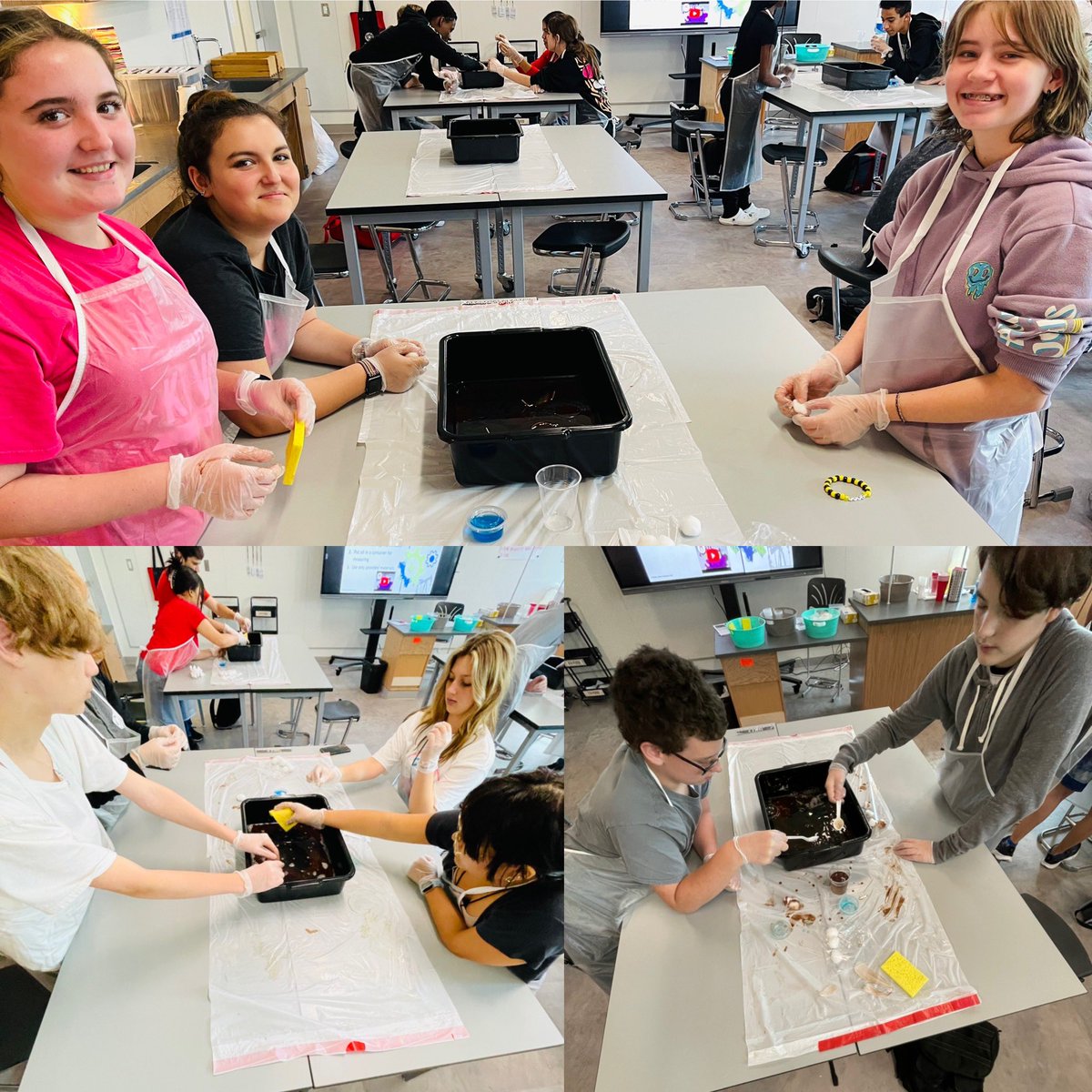 Kpangarakis_HTX's tweet photo. Oil Spill Challenge! Students working together to clean up an oil spill๐ขand seeing the environmental impact it causes on an ecosystem ๐๐๐ฆ #KMSCougarPride #KMSScience #HumbleISD_2ndSci #HumbleISD #KMSAVID https://t.co/OTq0Enxebx