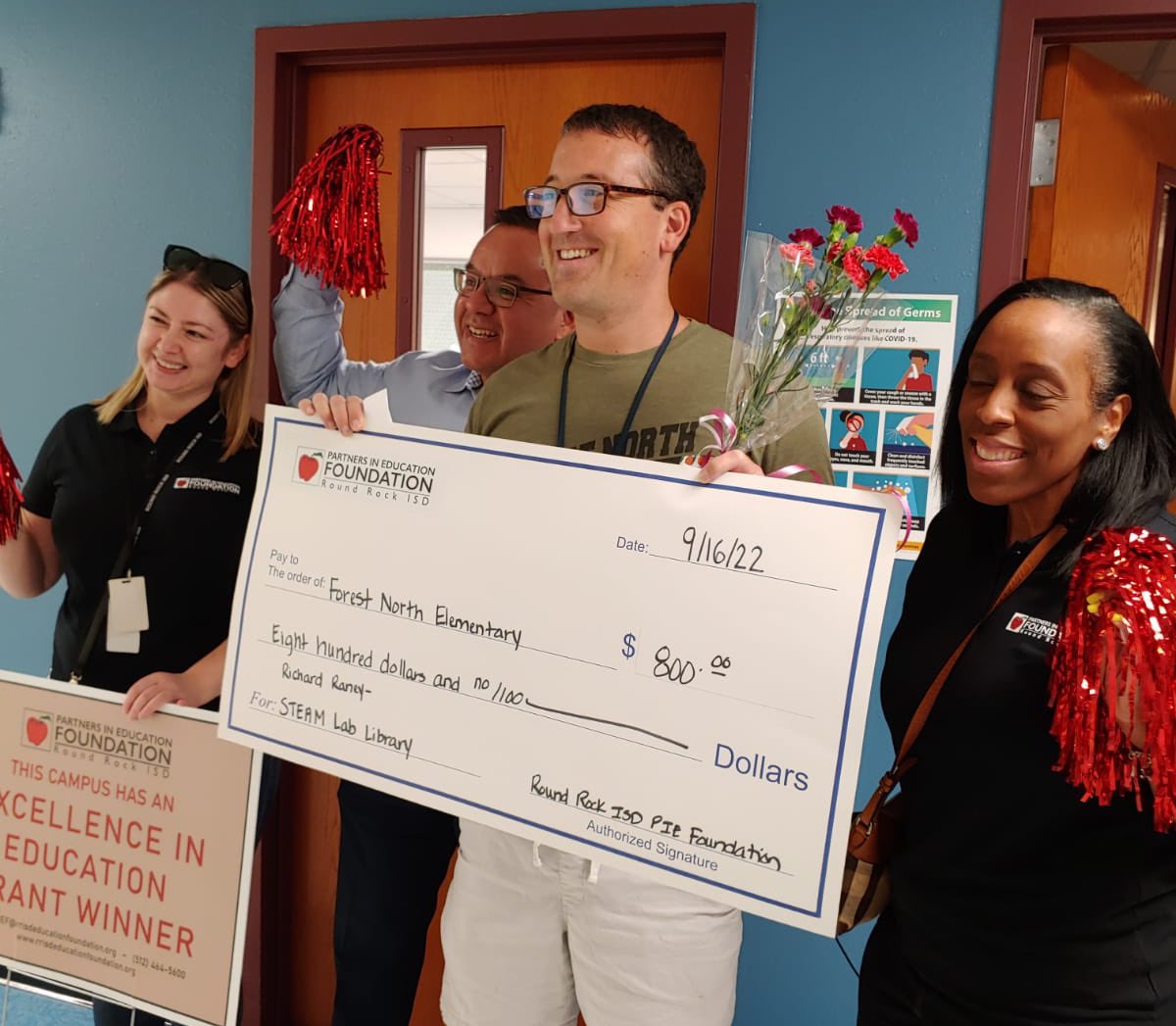 pacifickle's tweet photo. Our own @raneyITS won a @RRISD_PIEF Grant today! Check out our new @forestnorth STEAM lab library soon! https://t.co/yppLphfsBl