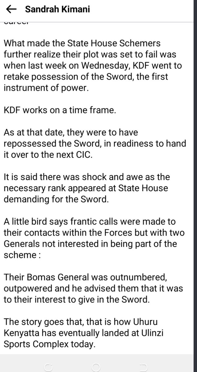 When you hear The President say that it was God, stop and ask yourself, WHY? 

“They had planned to have Uhuru Kenyatta come out in full military attire, flanked by KDF leaders by his side.”

Read on…  ( this is just part of it )

#KenyaDecides2022 #kenyaelections2022 #Kenya