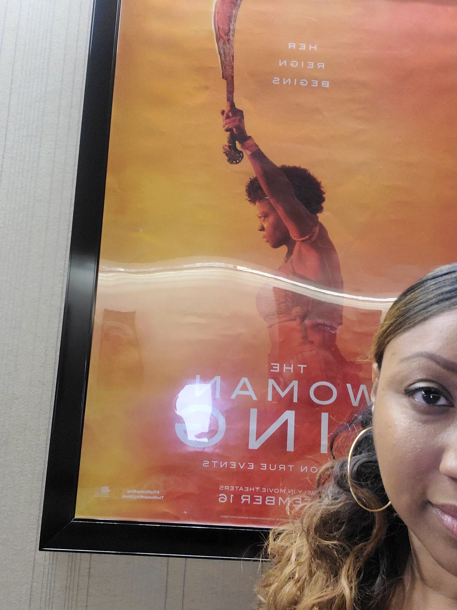 DrLite13's tweet photo. The power and beauty were felt  and seen within the FIRST MINUTE. As usual @violadavis was SUPERB. The Agojie of the Dahomey are the REAL LIFE warrior women upon which Wonder Woman is based. Go see this film! #TheWomanKing #Nanisca https://t.co/2HmAseGFFQ