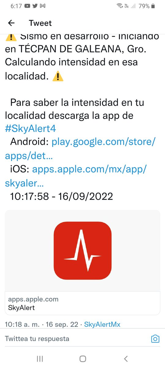 FannyKenna's tweet photo. @SkyAlertMx @SkyAlertMx Apenas ahorita me está llegando la notificación 🙄 https://t.co/0zTduD7WIY