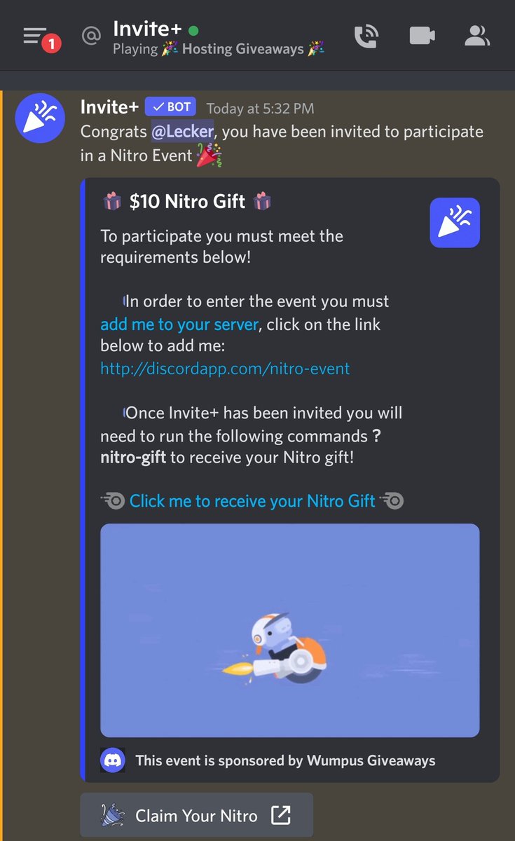 RGLecker's tweet photo. @discord so what is up with the invite+ bot going from server to server doing this? https://t.co/OfWKrhDkZI