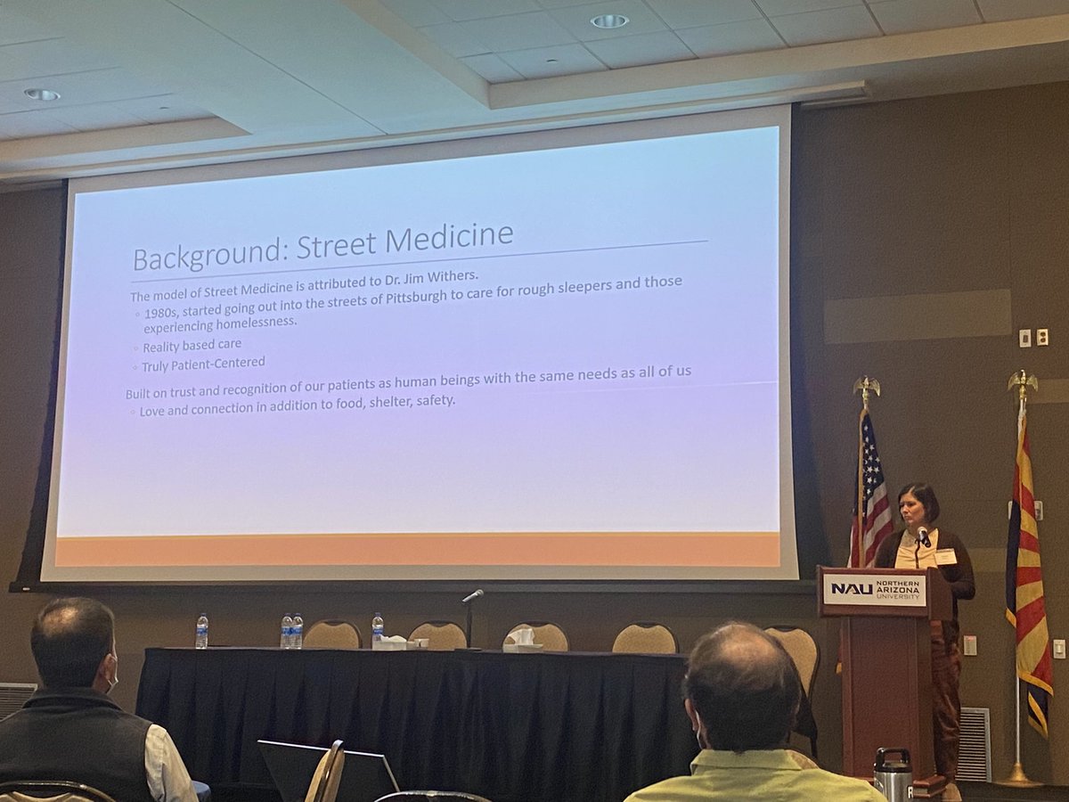 EBartlettMD's tweet photo. Amazing to learn of Dr. Asha Atwell’s work establishing a street medicine program on the Navajo Nation at this year’s Emergency Medicine for Rural and Indigenous Communities Conference! https://t.co/UQ75s4KHji