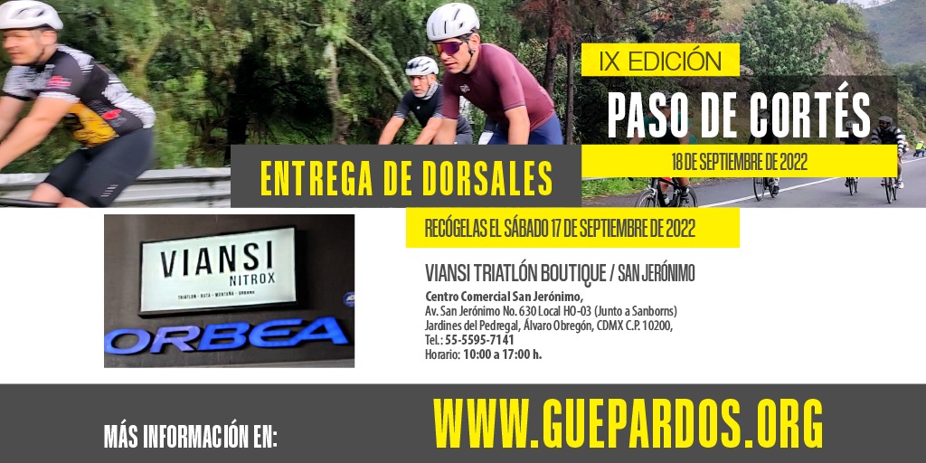 GuepardosGroup's tweet photo. Mañana sábado 17 de Septiembre 2022 Inscripciones y Entrega de dorales EN VIANSI SAN JERÓNIMO

Centro Comercial San Jerónimo, Av. San Jerónimo # 630 Local HO-03 (Junto a Sanborns) México C.P. 10200, Tel.: 5595-7141
Horario: 10am a 5pm

Ubicación: 
https://t.co/acL4qCknRo https://t.co/SXXTPZ7xi0